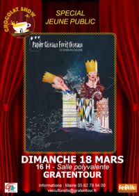 Papier Ciseaux Forêt Oiseaux. Le dimanche 18 mars 2018 à gratentour. Haute-Garonne.  16H00